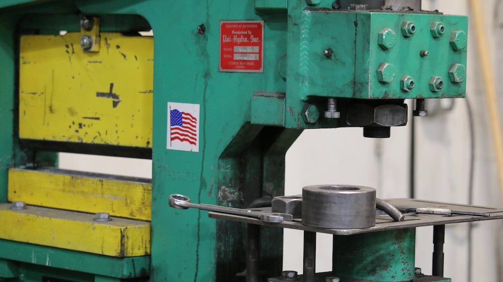 Equipment used in metal fabrication